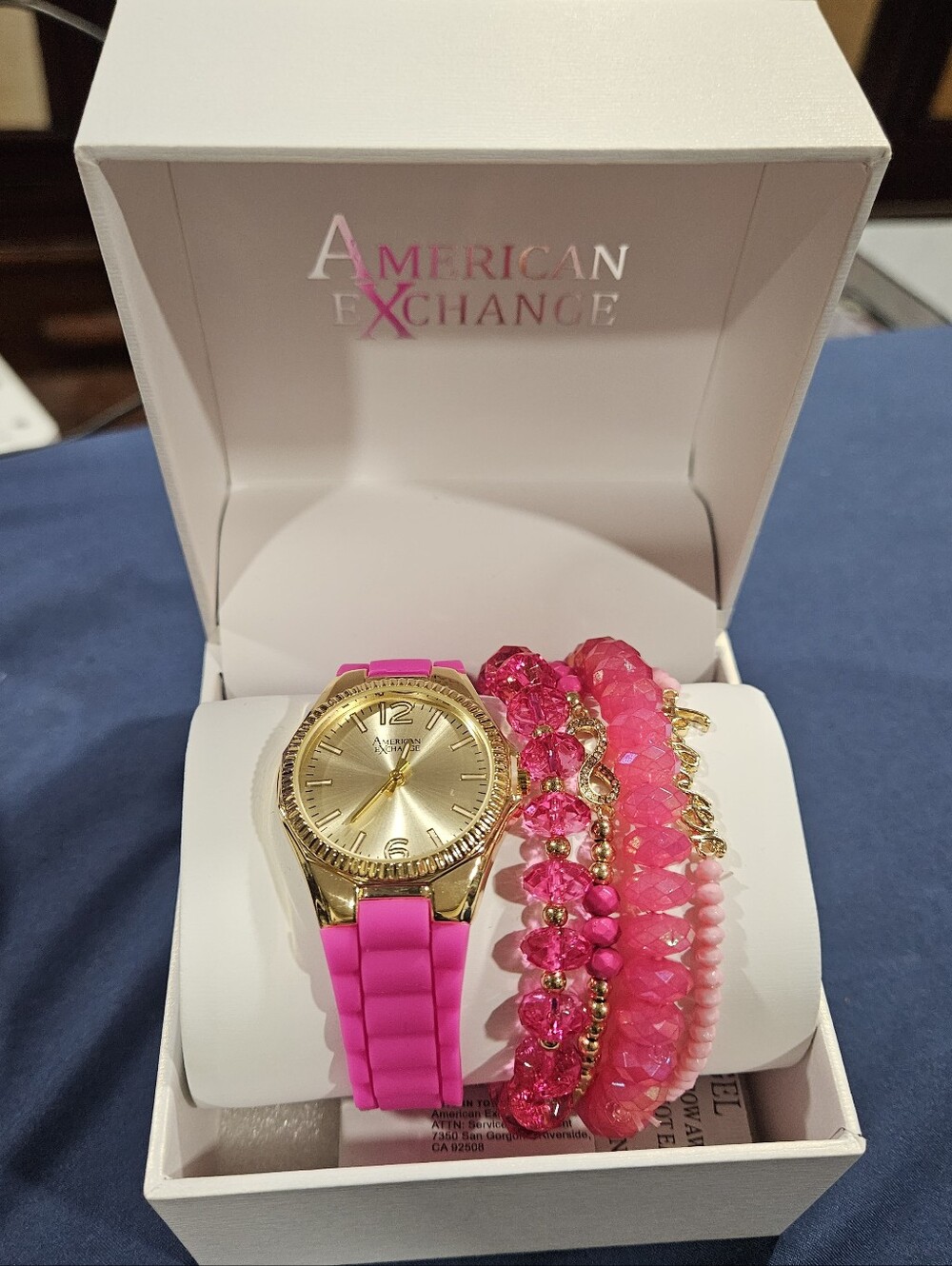 American Exchange Pink Watch & Bracelet Set - NWT - Picture 5 of 7